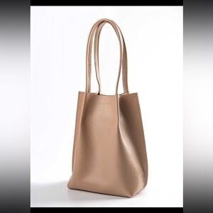 Mini Tote bag from Etsy Seller Old Town Leather. 100% Leather. Made in Ukraine.